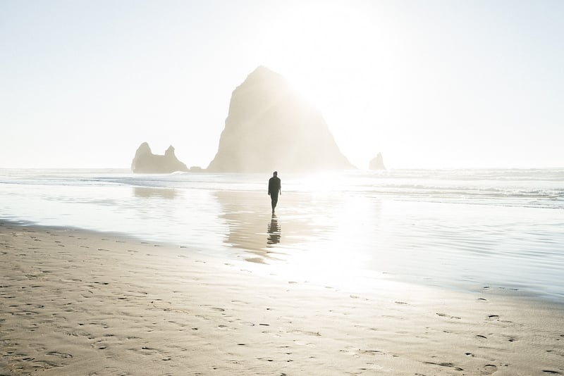 Beach Sunset Stroll
